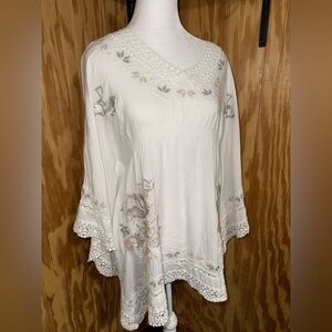 Monoreno Embroidered Women's Top/Dress/Coverup